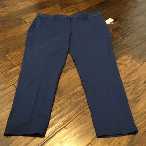 NEW Michael Kors- Navy Miranda Pants- PLUS